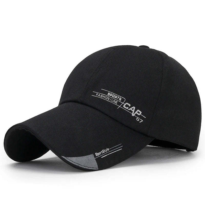 Men's sports caps with sun protection