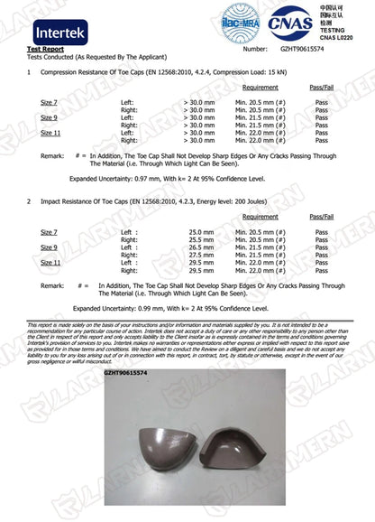 LARNMERN Safety Shoes for Work, Men's Steel Toe Shoes, Anti-Slip Boots