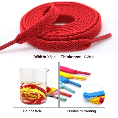 1 Pair Classic Thick Sneaker Shoelaces, 100/120/140/160cm