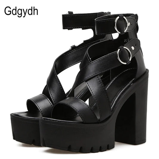 Fashion Solid Platform Women Sandals Summer Shoes
