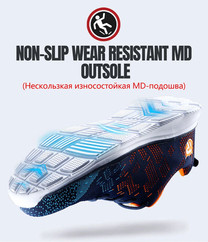 LARNMERN Safety Shoes for Work, Men's Steel Toe Shoes, Anti-Slip Boots