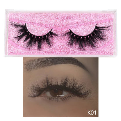 Visofree Mink Eyelashes 100% Cruelty free Handmade 3D Mink Lashes Full Strip Lashes Soft False Eyelashes Makeup  Lashes E11