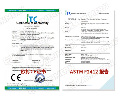 LARNMERN Safety Shoes for Work, Men's Steel Toe Shoes, Anti-Slip Boots