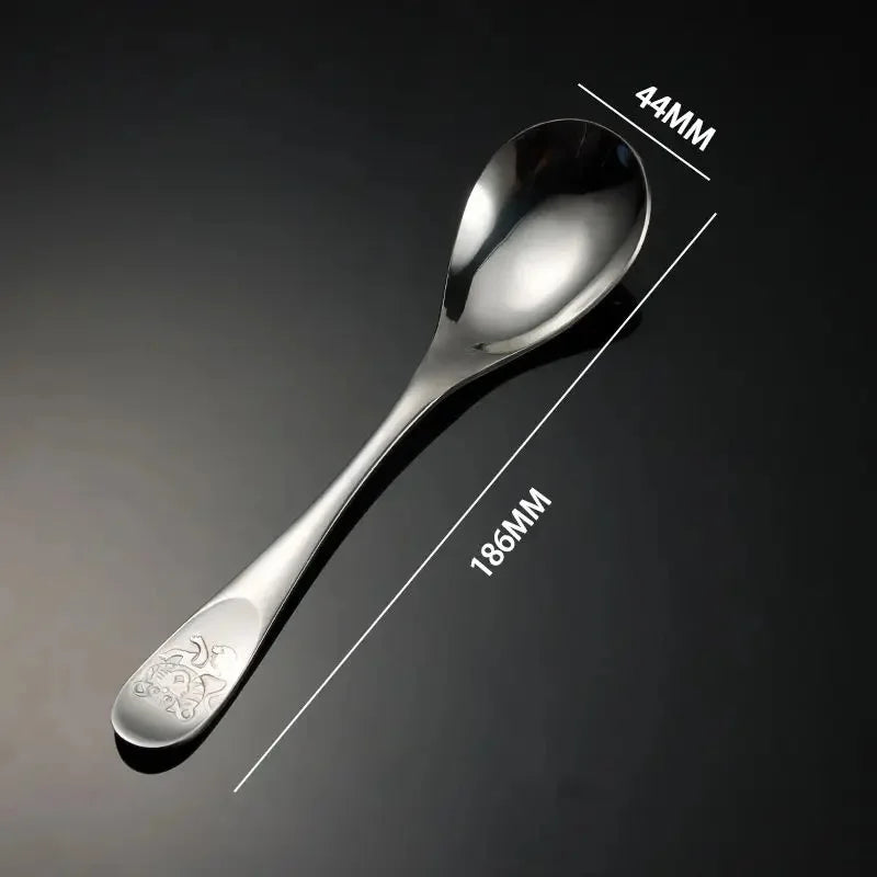 2 peças/conjunto de talheres de aço inoxidável