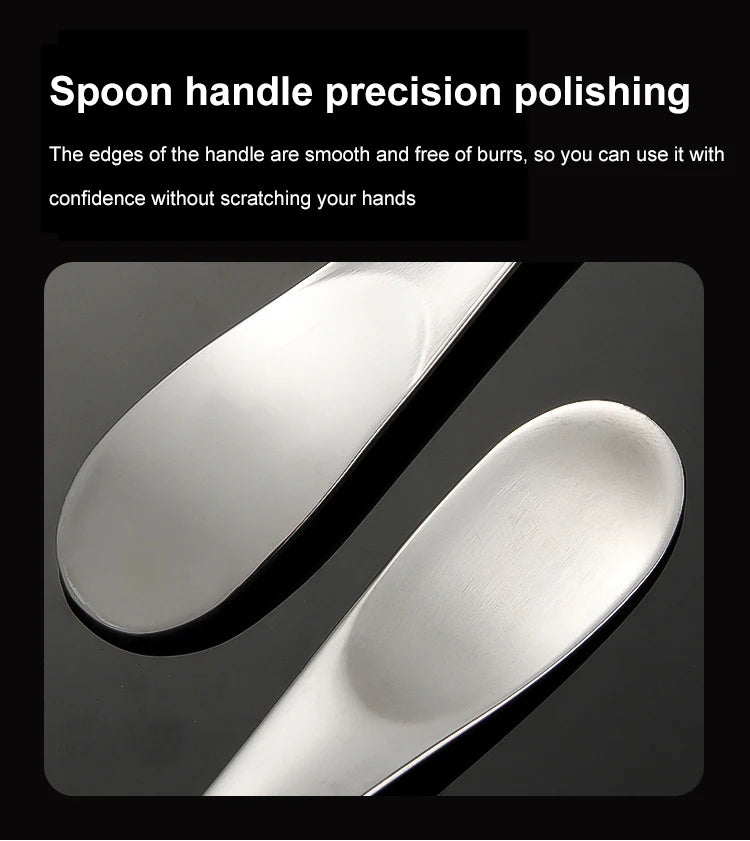 2 peças/conjunto de talheres de aço inoxidável