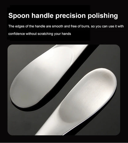 2 peças/conjunto de talheres de aço inoxidável