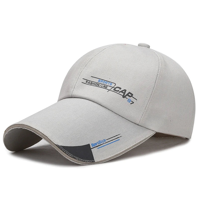 Men's sports caps with sun protection
