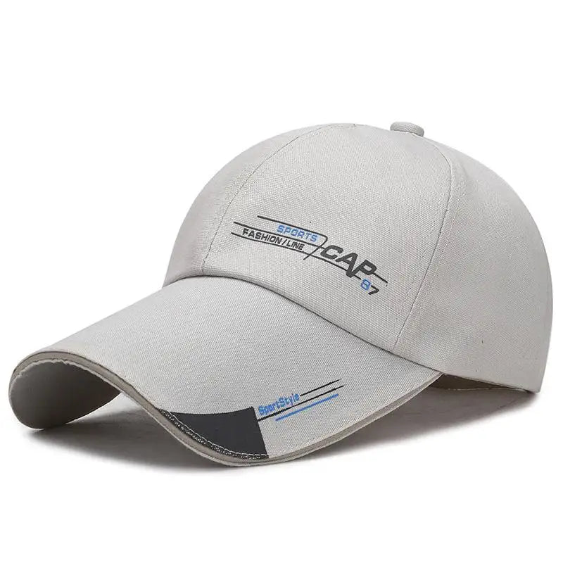 Men's sports caps with sun protection