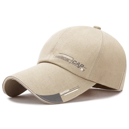 Men's sports caps with sun protection