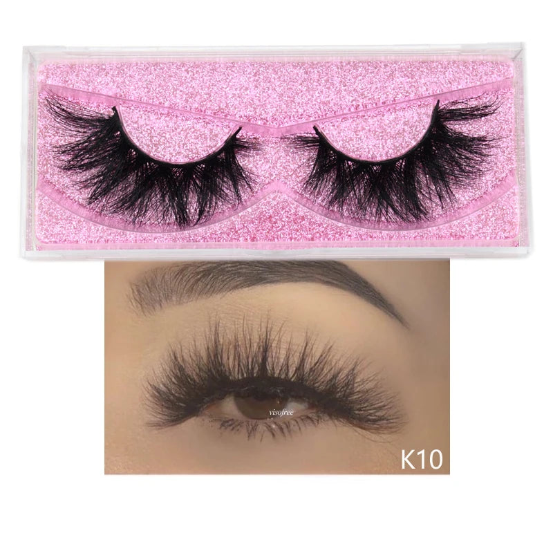Visofree Mink Eyelashes 100% Cruelty free Handmade 3D Mink Lashes Full Strip Lashes Soft False Eyelashes Makeup  Lashes E11