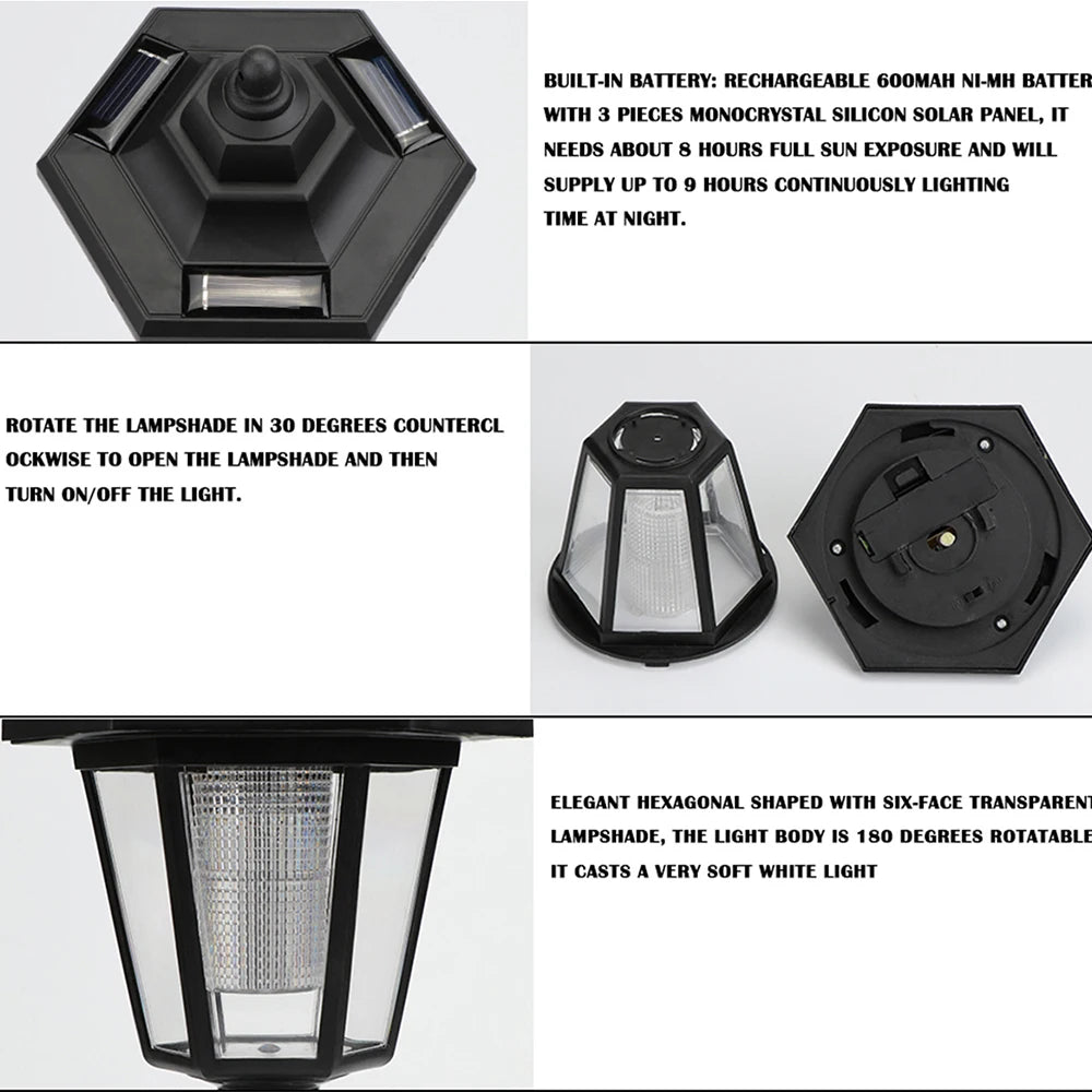 Garden lights, outdoor solar street lights, wall lights