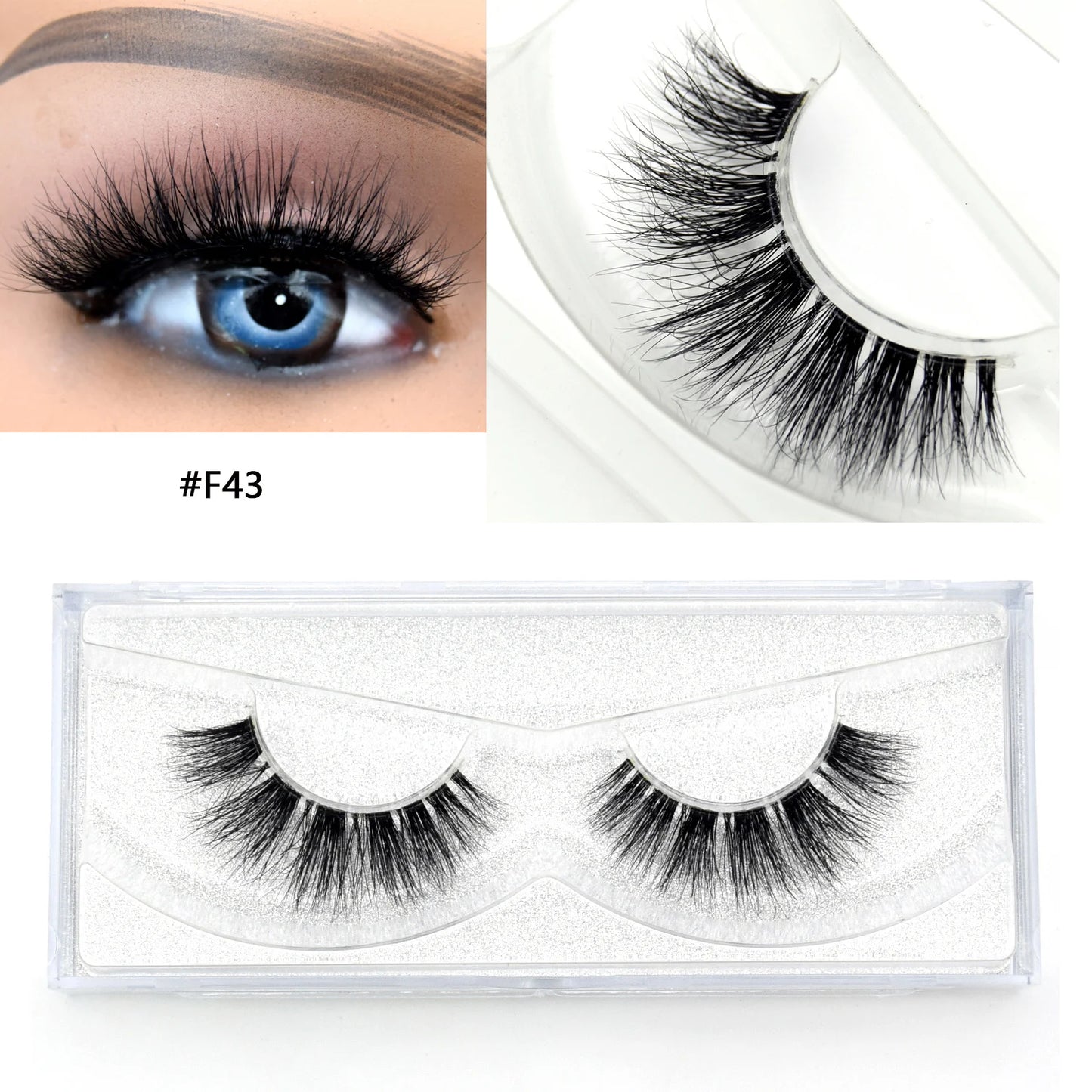 Visofree Mink Eyelashes 100% Cruelty free Handmade 3D Mink Lashes Full Strip Lashes Soft False Eyelashes Makeup  Lashes E11