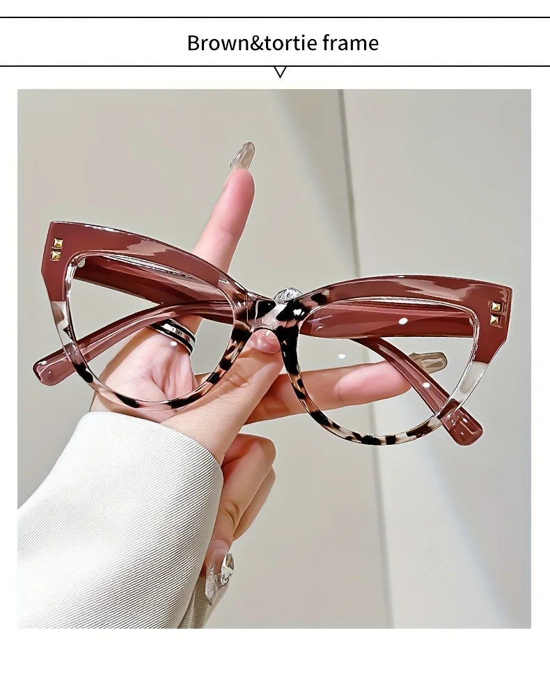 Stylish Cat Eye Reading Glasses Minimalist Design +1.0 to +4.0