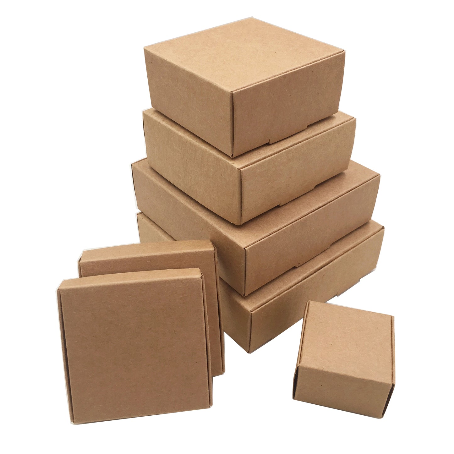 10pcs Multi-size Cute Square Packaging Box, Gift Box
