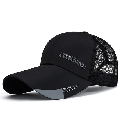 Men's sports caps with sun protection