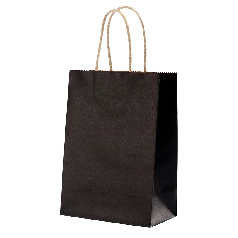 10pcs Kraft Paper Bags, Reusable Gift Bags, Gift Packaging