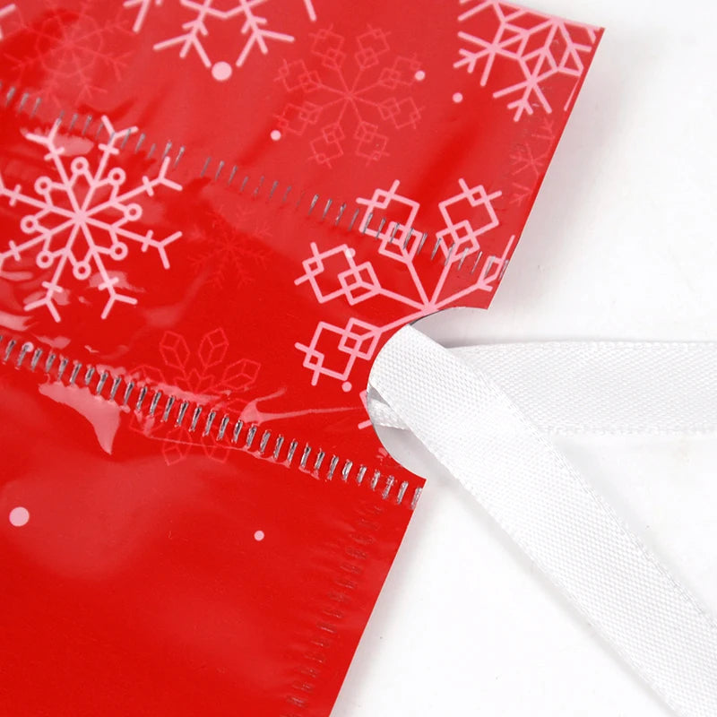 3/5pcs Drawstring Gift Bags for Merry Christmas, New Year 2025