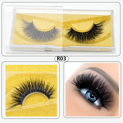 Visofree Mink Eyelashes 100% Cruelty free Handmade 3D Mink Lashes Full Strip Lashes Soft False Eyelashes Makeup  Lashes E11