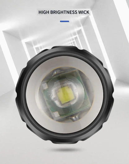 Mini USB rechargeable COB+XPE flashlight