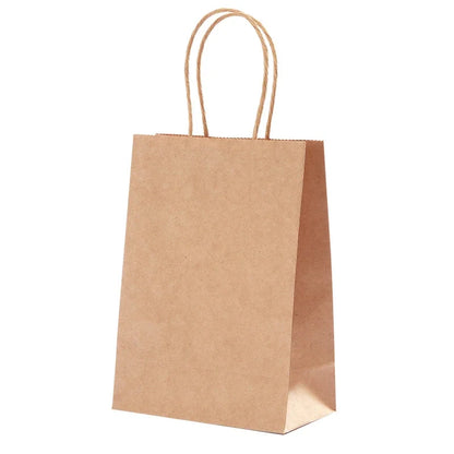 10pcs Kraft Paper Bags, Reusable Gift Bags, Gift Packaging