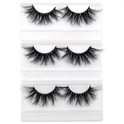 Visofree Mink Eyelashes 100% Cruelty free Handmade 3D Mink Lashes Full Strip Lashes Soft False Eyelashes Makeup  Lashes E11
