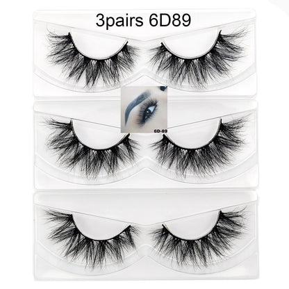 Visofree Mink Eyelashes 100% Cruelty free Handmade 3D Mink Lashes Full Strip Lashes Soft False Eyelashes Makeup  Lashes E11