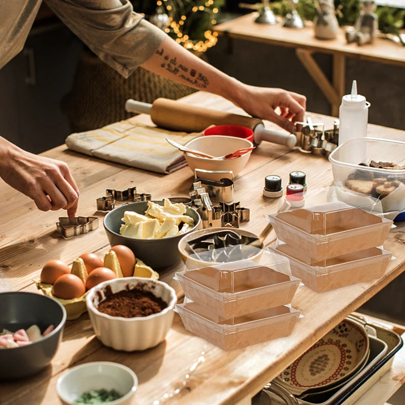 5/10 pieces of kraft paper for cake, dessert