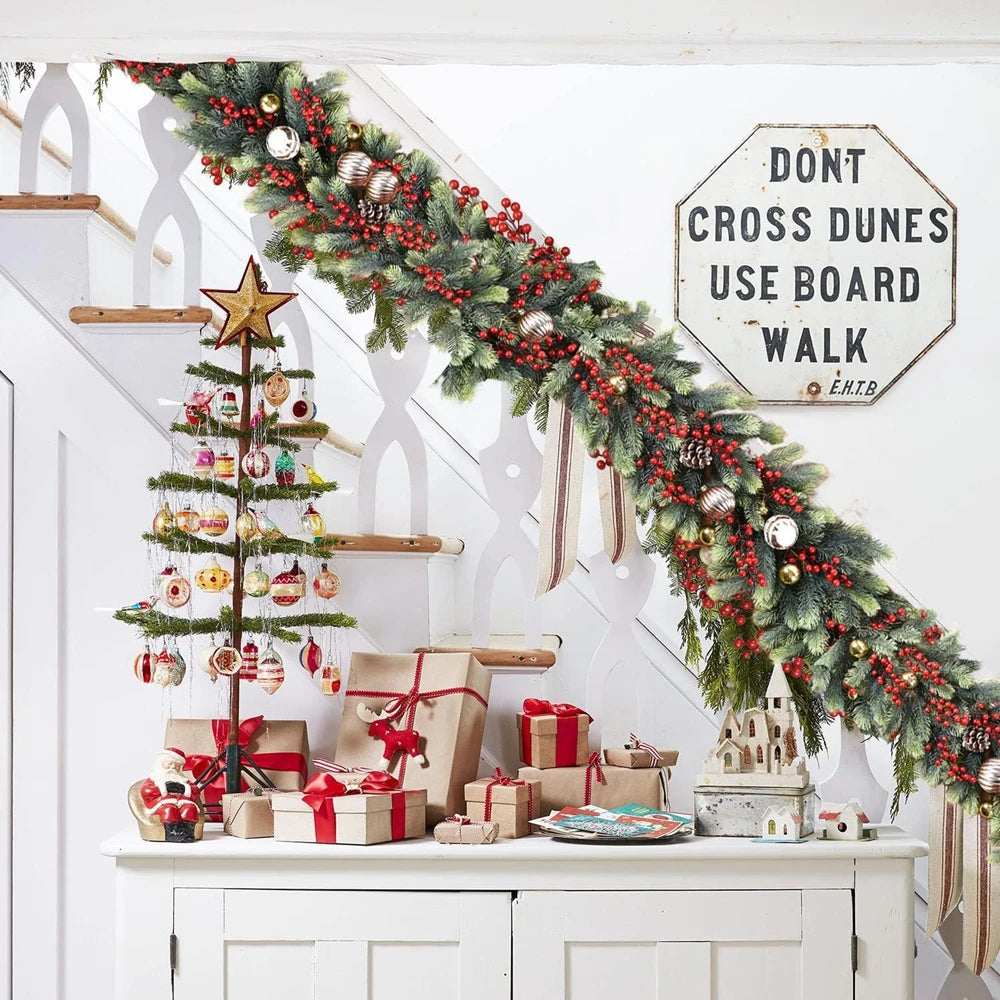 180cm Artificial Green Plants Christmas Tree Garland