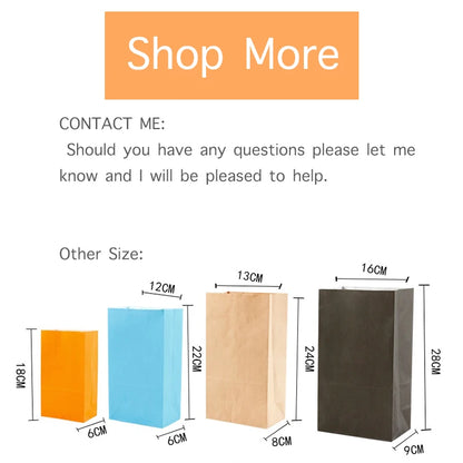 10 units of bags and colorful striped stickers and polka dot stickers 18x9x6cm for souvenirs