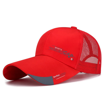 Men's sports caps with sun protection