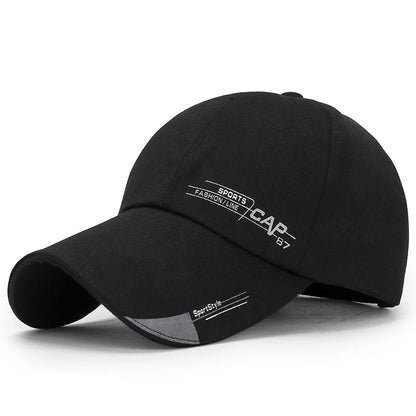 Men's sports caps with sun protection