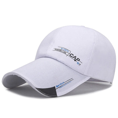 Men's sports caps with sun protection