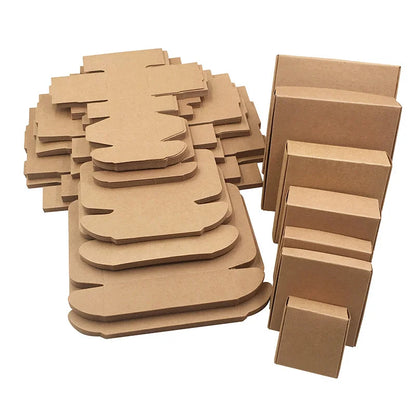 10pcs Multi-size Cute Square Packaging Box, Gift Box