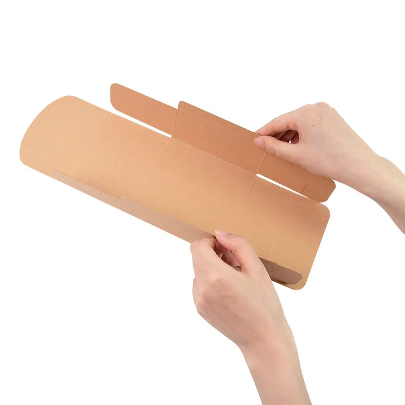 Kraft paper gift box with decorative bow ribbons, various sizes