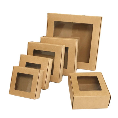 10pcs Multi-size Cute Square Packaging Box, Gift Box