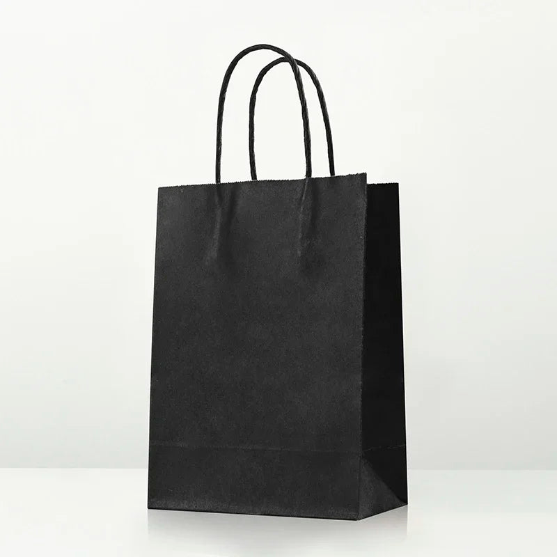 10pcs Kraft Paper Bags, Reusable Gift Bags, Gift Packaging