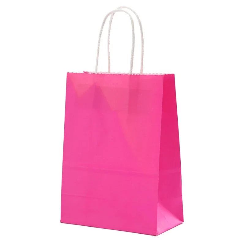 10pcs Kraft Paper Bags, Reusable Gift Bags, Gift Packaging