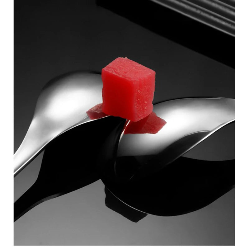 2 peças/conjunto de talheres de aço inoxidável