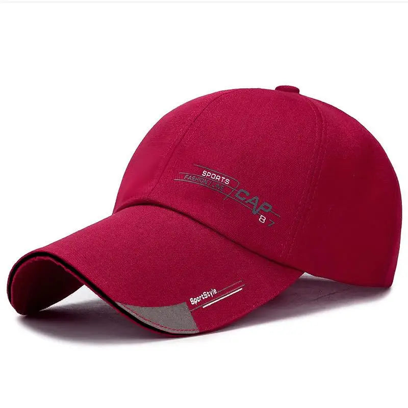 Men's sports caps with sun protection