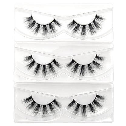 Visofree Mink Eyelashes 100% Cruelty free Handmade 3D Mink Lashes Full Strip Lashes Soft False Eyelashes Makeup  Lashes E11