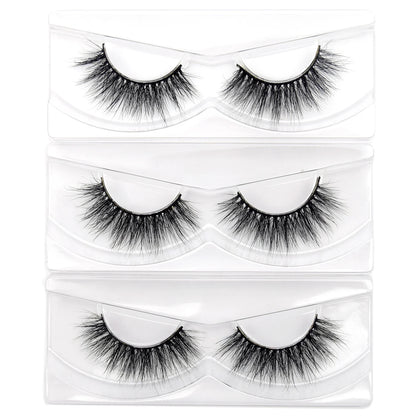 Visofree Mink Eyelashes 100% Cruelty free Handmade 3D Mink Lashes Full Strip Lashes Soft False Eyelashes Makeup  Lashes E11