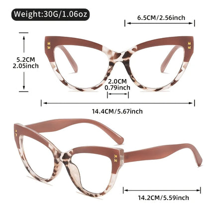 Stylish Cat Eye Reading Glasses Minimalist Design +1.0 to +4.0