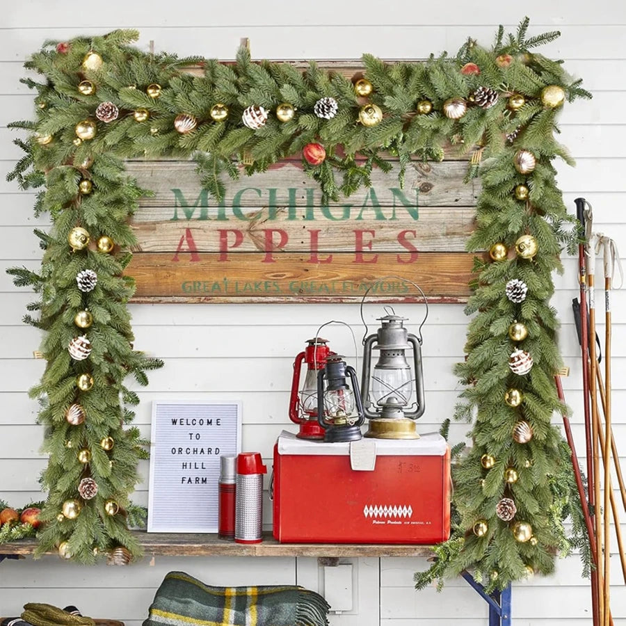 180cm Artificial Green Plants Christmas Tree Garland