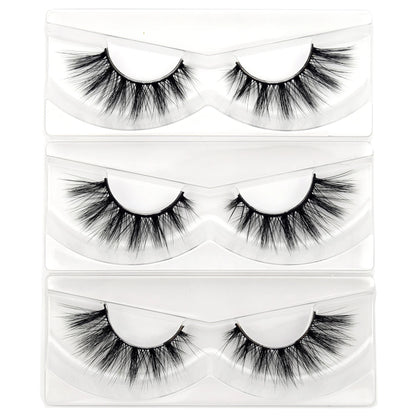 Visofree Mink Eyelashes 100% Cruelty free Handmade 3D Mink Lashes Full Strip Lashes Soft False Eyelashes Makeup  Lashes E11