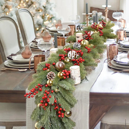 180cm Artificial Green Plants Christmas Tree Garland