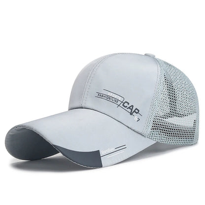 Men's sports caps with sun protection
