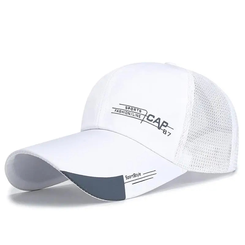 Men's sports caps with sun protection