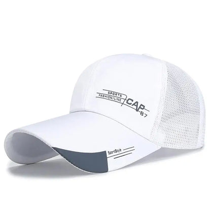 Men's sports caps with sun protection