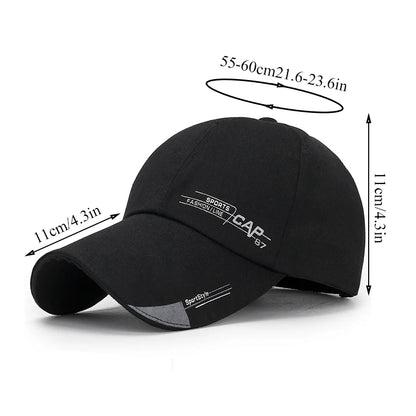 Men's sports caps with sun protection